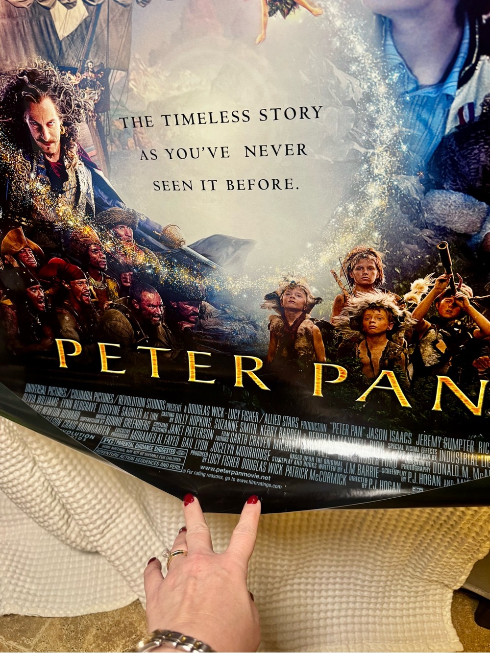 Original 2003 Peter Pan Movie Poster 27x40 One Sheet Jeremy Sumpter Theater - Picture 2 of 4